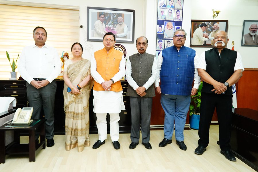 Had a wonderful meeting with Hon'ble CM of Uttarakhand